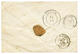 102 "Affrt à 25c Pour Le LUXEMBOURG" : 1858 5c(n°20) Bord De Feuille + 20c(n°14) Obl. PC + T.15 THIONVILLE Sur Enveloppe - 1853-1860 Napoleone III