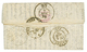 115 PLI CONFIE Du "FERDINAND-FLOCON" : 20c(n°37) Obl. GC 2602 De NANTES Sur Lettre PAR BALLON MONTE Pour ST AIGNAN. Vers - Krieg 1870
