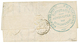 124 Cachet Bleu Des AEROSTIERS "DARTOIS Et YON" Au Verso D'une Lettre Par BALLON MONTE Avec 20c(n°37) Obl. Ambulant A.P  - War 1870