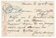 143 1875 15c CERES Obl. B.M Oval + BELMONT DE LA LOIRE Sur CARTE PRECURSEUR Datée "CHARLIEU". TTB. - 1871-1875 Ceres
