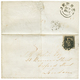 188 "PENNY BLACK Utilisé à ST MALO" : 1841 GB 1 PENNY Black (effleuré En Bas) Obl. "MALTESE Cross" + JERSEY Sur Lettre A - 1701-1800: Precursors XVIII