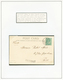 195 PAQUEBOTS : 1903/05 2 Lettres Montées Sur Feuilles Avec Timbres ANGLAIS Obl. CARTERET MANCHE. TTB. - 1701-1800: Precursori XVIII