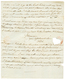 199 "Navire VILLE DE LORIENT Capturé Par Le Navire Anglais H.M.S PYRAMUS" : 1814 Lettre Avec Texte Daté "On Board LA VIL - Maritime Post