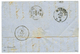 203 1866 20c + 40c Obl. DANUBE 20 Juin 66 Sur Lettre Avec Texte De CONSTANTINOPLE Pour L' ITALIE. RARE. Ex. Collection R - Maritime Post