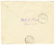 227 CRETE : 1913 5F MERSON Obl. LA CANEE Sur Enveloppe RECOMMANDEE Pour LEIPZIG. Rare. Superbe. - Other & Unclassified