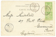 232 1901 Paire 5c SAGE Obl. JAFFA SYRIE Sur Carte Pour L' ANGLETERRE. Superbe. - Other & Unclassified