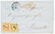 240 1868 10c (n°13) + 40c(n°16) TB Margés Obl. PC 4012 (frappe Exceptionnelle) Sur Lettre De SALONIQUE Pour La FRANCE. S - Altri & Non Classificati