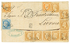 241 1868 10c(x8) + 20c + 40c(x2) Pd Obl. GC 5095 + ITALIE 1 SALONIQUE Sur Lettre Pour L' ITALIE. Combinaison Rare à 1F80 - Other & Unclassified