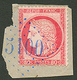 274 80c CERES Obl. GC 5100 Bleu De TREBIZONDE Sur Fragment. Superbe. - Sonstige & Ohne Zuordnung