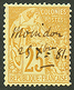 294 COLONIES GENERALES 25c Alphée Dubois Obl. "MOUINDOU 25 Xbre 81" Manuscrit. Superbe. - Autres & Non Classés