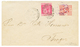 404 MAROC : 1892 MIXTE GIBRALTAR 10c Obl. A26 + MAZAGAN MOROCCO + POSTE LOCALE 25c Obl. BRUDO MAZAGAN Sur Enveloppe Pour - Sonstige & Ohne Zuordnung