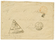 411 "PENURIE De TIMBRES" : 1876 Cachet Provisoire Triangulaire Sur Enveloppe Pour La FRANCE. Rare. TB. - Sonstige & Ohne Zuordnung