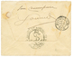 417 1896 15c Obl. CORR. D' ARMEES NOUMEA + CORR. D'ARMEES PAQ FR T N°8 En Rouge (rare) Sur Enveloppe Pour La FRANCE. Sup - Sonstige & Ohne Zuordnung