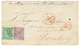 451 ARGENTINA : 1866 GB 6d (pl.5) + 1 SHILLING (pl.4) Canc. B32 + BUENOS AYRES (verso) On Envelope To HAMBURG. Vf. - Other & Unclassified