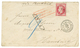 452 ARGENTINA : 1868 FRANCE 80c Canc. ANCHOR + BUENOS-AYRES PAQ FR K N°1 + Rare Exchange Marking F./41 On Envelope To HA - Other & Unclassified