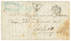 453 ARGENTINA : 1868 Extremely Rare Exchange Marking F/19 + BUENOS-AYRES PAQ FR K N°1 On Entire Letter From BUENOS-AYRES - Sonstige & Ohne Zuordnung