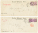 454 AUSTRALIA : 186/87 NEW SOUTH WALES 2 Envelopes Sent From SYDNEY With SERVICE 6d(x2) Via BRINDISI Or MARSEILLES To FR - Sonstige & Ohne Zuordnung