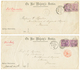 454 AUSTRALIA : 186/87 NEW SOUTH WALES 2 Envelopes Sent From SYDNEY With SERVICE 6d(x2) Via BRINDISI Or MARSEILLES To FR - Other & Unclassified