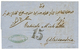 462 1864 "15" Tax Marking (special Type) On Entire Letter From TRIESTE To ALESSANDRIA(EGYPT). Superb. - Oriente Austriaco