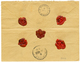 470 "CANEA + CHARGE" : 1883 10s(x2) Canc. CANEA + CHARGE (local Type) On Envelope To FRANCE. Vf. - Levante-Marken