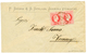 481 "JANINA" : 1876 Pair 5s Canc. JANINA On Envelope To VIENNA. Signed FERCHENBAUER. Vf. - Eastern Austria