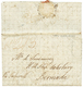 513 GUERNESEY To BERMUDA : 1823 Scroll GUERNESEY (light Strike On Reverse) On Entire Letter To "H.M.S SALISBURY", "BERMU - Bermudas