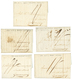 560 1814/29 20 Entire Letters From Durell SAUSMANEZ Written Whilst Serving On Various NAVAL Ships To His Family In GUERN - Guernesey