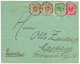 582 CAMEROONS : 1896 VORLAUFER 3pf(x2) + 5pf + 10pf Canc. KAMERUN On Envelope To GERMANY. Signed EIBENSTEIN. Superb. - Camerun