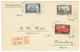 590 1902 N°17 + N°18 + N°19 Canc. FES On REGISTERED Envelope To NÜRNBERG. Vvf. - Marocco (uffici)