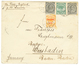 735 SAMOA : 1900 Mixt PALM 1/2d + 2 1/2d (x2)+ PROVISIONAL 2d Canc. APIA On Envelope To GERMANY. Vf. - Samoa (Staat)
