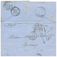 741 SIERRA-LEONE :1863 Extremely Rare Exchange Marking GB/2F62c On Entire Letter From SIERRA-LEONE To FRANCE. First Lett - Sierra Leone (...-1960)