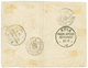 751 TONGA : 1893 Bisect 1d + 2d Canc. On Envelope (name Erased) To FRANCE. Verso, 2 Strike Of The German Cachet Of APIA  - Tonga (...-1970)