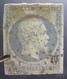 LOT R1752/254 - NAPOLEON III N°14Ad Bleu Sur Vert ☛ Timbre Signé BRUN Expert - ETOILE MUETTE DE PARIS - Cote : 180,00 € - 1853-1860 Napoléon III