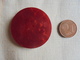 Vintage - Gros Bouton En Bakélite Rouge - Buttons