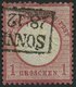 Dt. Reich 19XXV O, 1872, 1 Gr. Rotkarmin Mit Plattenfehler Kerbe Im Innenkreis Unter EI In Reichs, Weißer Strich Im Rech - Used Stamps