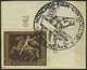 Dt. Reich 671y BrfStk, 1938, 42 Pf. Braunes Band, Waagerechte Gummiriffelung, Obere Rechte Bogenecke, Sonderstempel, Pra - Other & Unclassified