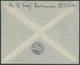 DSWA 16 BRIEF, 1901, 30 Pf. Rötlichorange/rotschwarz Auf Mattgelblichorange Auf Einschreibbrief Mit Seltenem R-Zettel Ei - África Del Sudoeste Alemana