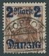 FREIE STADT DANZIG 43II O, 1920, 2 M. Auf 35 Pf., Lilagrauer Netzunterdruck, Spitzen Nach Unten, Zeitgerechte Entwertung - Other & Unclassified