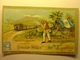 IMAGE CHROMO CHOCOLAT KLAUS - GUATEMALA - 10.5cm X 6.5cm - Petite Correspondance - CIRCA 1910 - Drapeau Facteur Train - Altri & Non Classificati