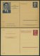 GANZSACHEN Aus P 40-78 BRIEF, 1950-66, 22 Verschiedene Ungebrauchte Ganzsachenkarten Und 2 Faltbriefe, Fast Nur Prachter - Other & Unclassified
