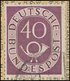 BUNDESREPUBLIK 133II BRIEF, 1951, 40 Pf. Posthorn Mit Abart Kurzer Schräger Strich In Markenfarbe Oben Im Rechten Marken - Used Stamps