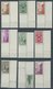 MONACO Aus 165-86 **, 1938/9, Ansichten, 14 Verschiedene Werte Aus Der Bogenecke Mit Druckdatum, Postfrisch, Pracht - Autres & Non Classés
