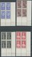 MONACO 273-87 VB **, 1942, Bildnisse Früherer Herrscher In Unteren Rechten Eckrandviererblocks Mit Druckdatum, Postfrisc - Andere & Zonder Classificatie
