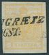 ÖSTERREICH BIS 1867 1Xa O, 1850, 1 Kr. Ockergelb, Handpapier, Type Ia, L2 (WINDISCH)GRAETZ, Pracht, Fotobefund Dr. Ferch - Used Stamps