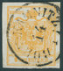 ÖSTERREICH BIS 1867 1Xb O, 1850, 1 Kr. Orange, Handpapier, Type III, K1 BÖHM.KAMNITZ, Kabinett, Gepr. Dr. Ferchenbauer U - Usados