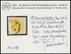 ÖSTERREICH BIS 1867 1Xd O, 1850, 1 Kr. Kadmiumgelb, Handpapier, Type III, Linkes Randstück 5 Mm, K1 (TEME)SVAR, Meist Ri - Usados