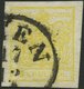 ÖSTERREICH 1Yd O, 1854, 1 Kr. Kadmiumgelb, Maschinenpapier, Type III, K1 (WI)EN, Breitrandig, Pracht, Befund Dr. Ferchen - Gebruikt