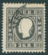 ÖSTERREICH BIS 1867 11Ic O, 1858, 3 Kr. Schwarz, Type Ic, Stempel MECZENZEF, Pracht, Fotobefund Dr. Ferchenbauer, Mi. 40 - Usados