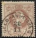 ÖSTERREICH 41Ia O, 1867, 50 Kr. Braun, Grober Druck, Geldanweisungsstempel, Stockiger Eckzahn Sonst Pracht, Fotobefund D - Usati