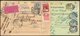 GANZSACHEN 1899-1915, 6 Verschiedene Paketkarten, Alle Mit Zusatzfrankaturen, Feinst/Pracht - Altri & Non Classificati